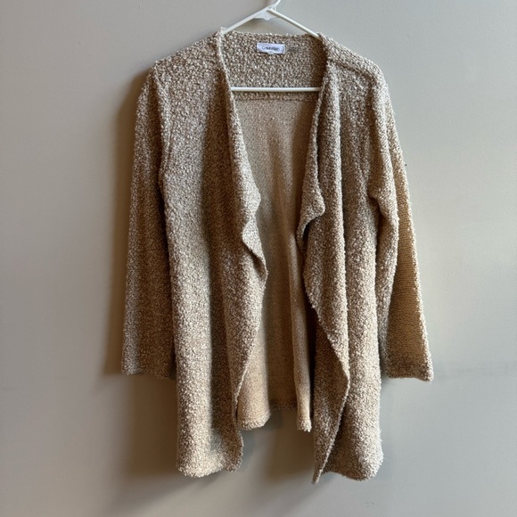 Calvin Klein Cream/Tan Cardigan - Picture 1 of 3